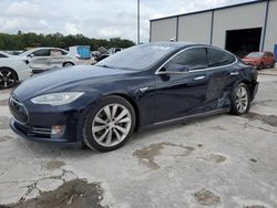 Salvage cars for sale at Apopka, FL auction: 2014 Tesla Model S