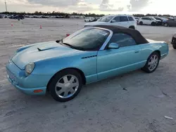 Flood-damaged cars for sale at auction: 2002 Ford Thunderbird