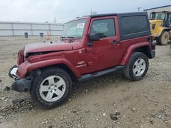 Salvage cars for sale at Appleton, WI auction: 2012 Jeep Wrangler Sahara