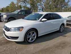 Salvage cars for sale at Bridgeton, MO auction: 2012 Volkswagen Passat SE