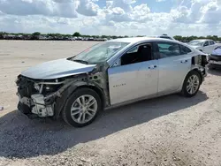 Salvage cars for sale at San Antonio, TX auction: 2017 Chevrolet Malibu LT