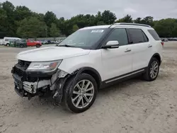 Vehiculos salvage en venta de Copart Mendon, MA: 2016 Ford Explorer Limited