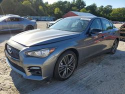 Salvage cars for sale at Mendon, MA auction: 2014 Infiniti Q50 Base