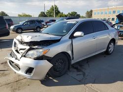 Salvage cars for sale at Littleton, CO auction: 2011 Toyota Corolla Base