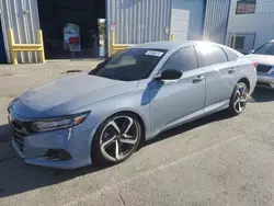 Salvage cars for sale at Vallejo, CA auction: 2022 Honda Accord Sport