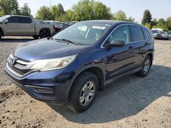 Salvage cars for sale at Portland, OR auction: 2015 Honda CR-V LX