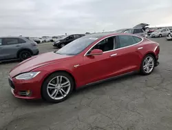 Salvage cars for sale at Martinez, CA auction: 2015 Tesla Model S 90D