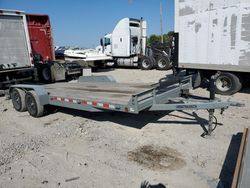 Salvage trucks for sale at Grand Prairie, TX auction: 2022 Lqni 20' Fltbed