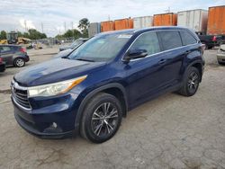 Salvage cars for sale at Bridgeton, MO auction: 2016 Toyota Highlander XLE