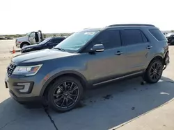 Salvage cars for sale at Grand Prairie, TX auction: 2017 Ford Explorer XLT