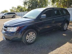 Salvage cars for sale at London, ON auction: 2017 Dodge Journey SE