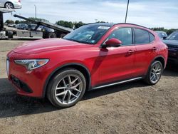 Salvage cars for sale at East Granby, CT auction: 2018 Alfa Romeo Stelvio Sport