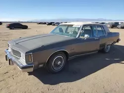 Salvage cars for sale at Adelanto, CA auction: 1983 Oldsmobile 98 Regency Brougham