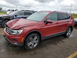 Salvage cars for sale at Woodhaven, MI auction: 2020 Volkswagen Tiguan SE