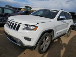 Salvage cars for sale at Brighton, CO auction: 2016 Jeep Grand Cherokee Limited