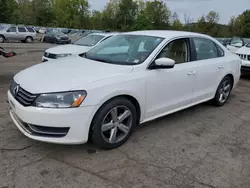 Volkswagen salvage cars for sale: 2013 Volkswagen Passat SE