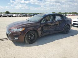 Salvage cars for sale at San Antonio, TX auction: 2019 Ford Fusion SE