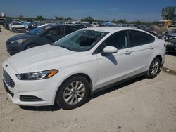 Salvage cars for sale at Kansas City, KS auction: 2015 Ford Fusion S