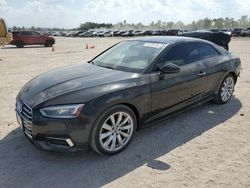 Salvage cars for sale at Houston, TX auction: 2018 Audi A5 Premium Plus