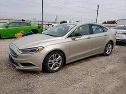 Salvage cars for sale at Temple, TX auction: 2018 Ford Fusion SE