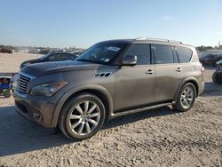 Salvage cars for sale at Houston, TX auction: 2014 Infiniti QX80