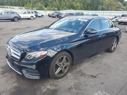 Salvage cars for sale at Assonet, MA auction: 2017 Mercedes-Benz E 300 4matic