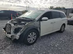 Salvage cars for sale at Barberton, OH auction: 2015 Honda Odyssey EXL