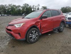 Salvage cars for sale at Baltimore, MD auction: 2016 Toyota Rav4 LE