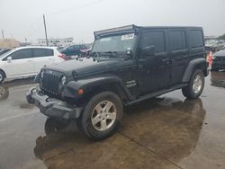 Salvage cars for sale at Grand Prairie, TX auction: 2013 Jeep Wrangler Unlimited Sport