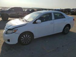 Salvage cars for sale at Grand Prairie, TX auction: 2010 Toyota Corolla Base