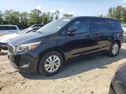 Salvage cars for sale at Baltimore, MD auction: 2015 KIA Sedona L