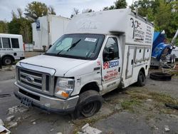 Salvage trucks for sale at Marlboro, NY auction: 2014 Ford Econoline E350 Super Duty Cutaway Van