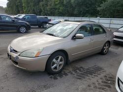 Salvage cars for sale at Glassboro, NJ auction: 2005 Honda Accord EX