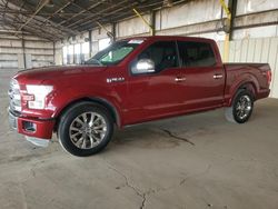 Salvage trucks for sale at Phoenix, AZ auction: 2015 Ford F150 Supercrew