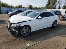 Vehiculos salvage en venta de Copart Ontario Auction, ON: 2018 Mercedes-Benz C 300 4matic