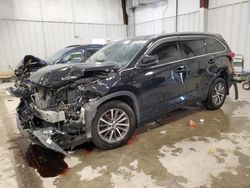 Salvage cars for sale at Franklin, WI auction: 2018 Toyota Highlander SE