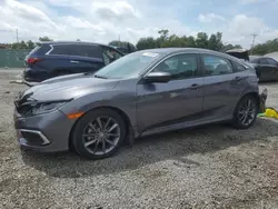 Honda salvage cars for sale: 2021 Honda Civic EX