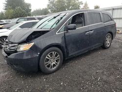 Salvage cars for sale at Finksburg, MD auction: 2012 Honda Odyssey EX