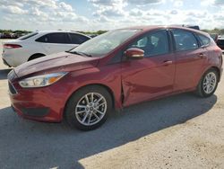 Salvage cars for sale at San Antonio, TX auction: 2016 Ford Focus SE