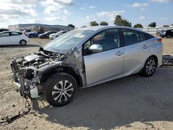 Salvage cars for sale at San Diego, CA auction: 2021 Toyota Prius Prime LE