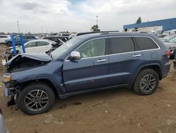 Salvage cars for sale at Woodhaven, MI auction: 2020 Jeep Grand Cherokee Limited