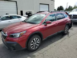 Salvage cars for sale at Woodburn, OR auction: 2021 Subaru Outback Premium