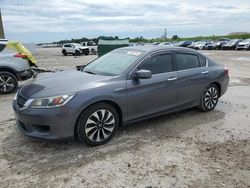 Salvage cars for sale at West Palm Beach, FL auction: 2015 Honda Accord Hybrid EXL