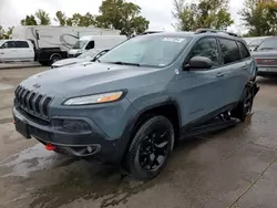 Salvage cars for sale at Bridgeton, MO auction: 2014 Jeep Cherokee Trailhawk