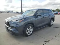 Salvage cars for sale at Grand Prairie, TX auction: 2020 Toyota Highlander L