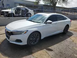 Salvage cars for sale at Albuquerque, NM auction: 2021 Honda Accord EXL