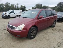 KIA salvage cars for sale: 2011 KIA Sedona LX