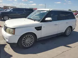 Salvage cars for sale at Grand Prairie, TX auction: 2013 Land Rover Range Rover Sport HSE