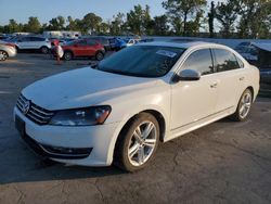 Volkswagen salvage cars for sale: 2015 Volkswagen Passat SEL