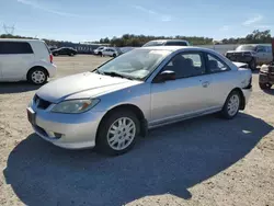 Salvage cars for sale from Copart Anderson, CA: 2005 Honda Civic LX